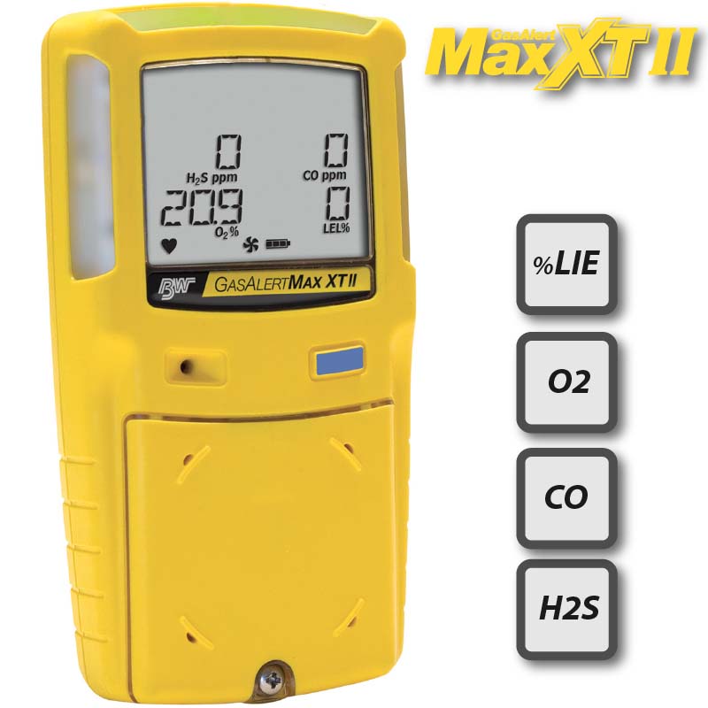 Max XT Explo O2 CO H2S - Détecteur multi-gaz portable BW GasAlert