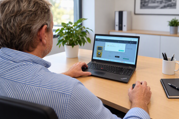 Client professionnel utilisant l'Espace Pro PROMAT Sécurité
