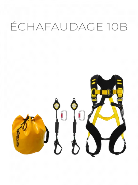 KIT DE SECURTE PRET A L'EMPLOI CONFORT RETENUE  ECHAFAUDAGE - 10B