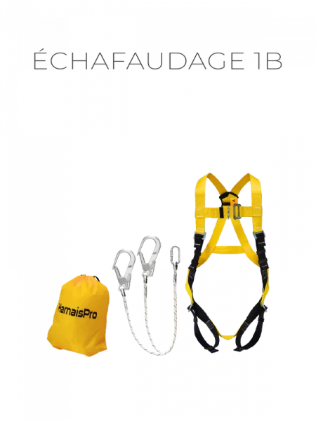 KIT DE SECURTE PRET A L'EMPLOI RETENUE SUR ECHAFAUDAGE 1B