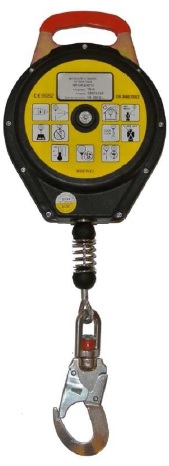 ANTICHUTE A RAPPEL AUTOMATIQUE CABLE ACIER GALVANISE AVEC TEMOIN DE CHUTE