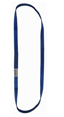 ANNEAU D'AMARRAGE EN SANGLE PLATE COUSUE BLEU
