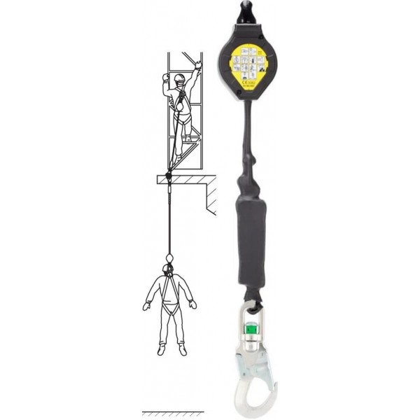 ANTICHUTE A RAPPEL AUTOMATIQUE 2 M FACTEUR DE CHUTE 2