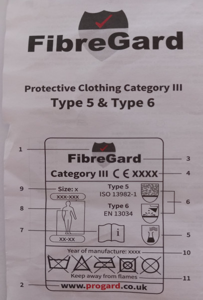 COMBINAISON FIBREGARD BLEU XXL